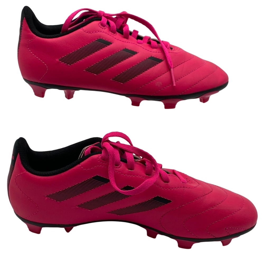 Adidas Goletto Vlll FGJ Youth Soccer Cleats Size 5 Pink Spirit Black AWG6163‎